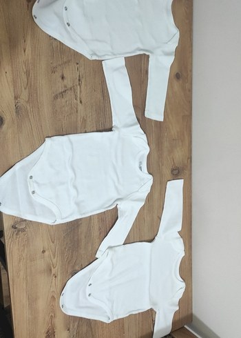HelloBaby Bebek Kız Uzun Kollu Beyaz Body
