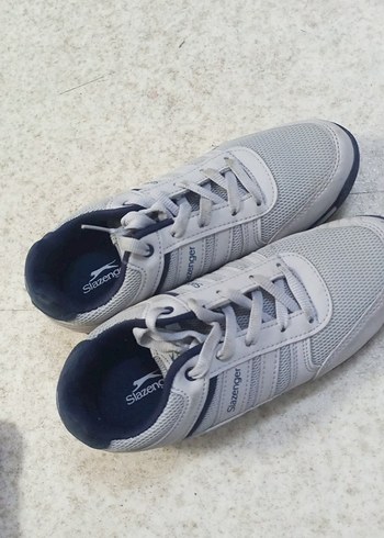 Gri Slazenger Bağcıklı Spor Ayakkabı - Görsel 2