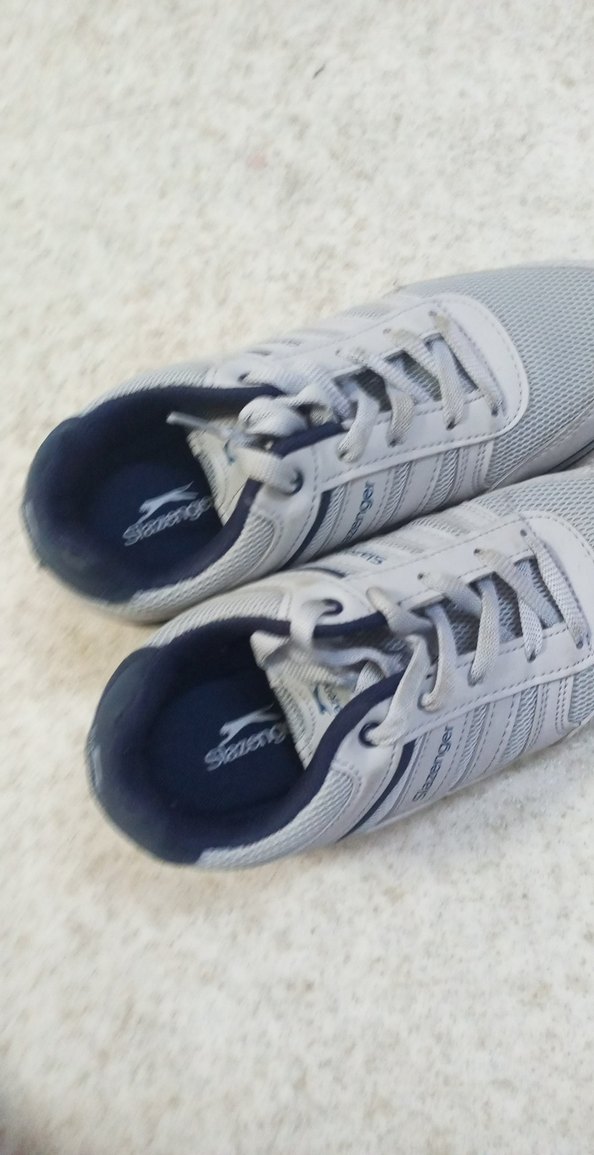 Gri Slazenger Bağcıklı Spor Ayakkabı - Görsel 3