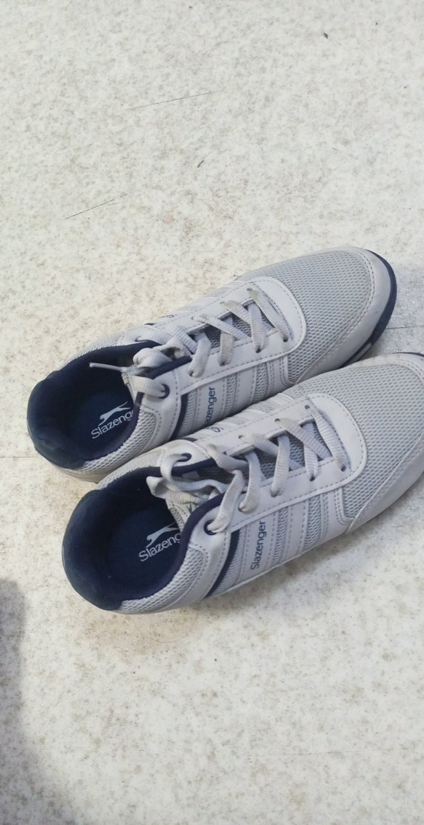 Gri Slazenger Bağcıklı Spor Ayakkabı - Görsel 2