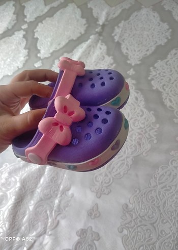 Mor Bağcıksız Kız Çocuk Terliği