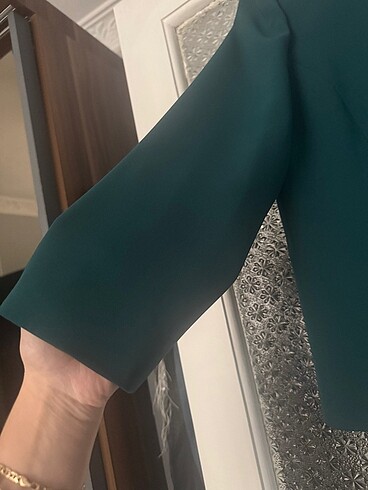 m Beden yeşil Renk Elbise ceket takım