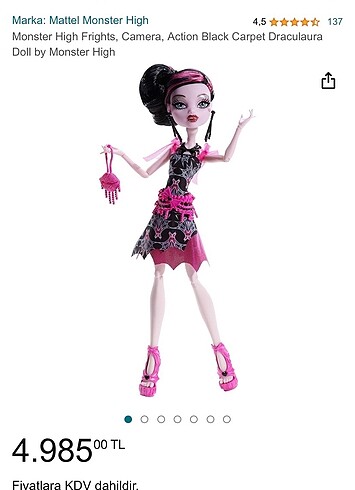 Monster High Draculaura aksesuar