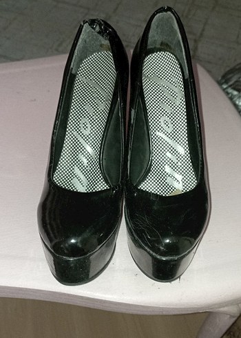 Diger Siyah Platform Topuklu Kadın Stiletto