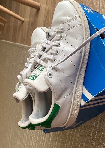 Beyaz Adidas Stan Smith Erkek Spor Ayakkabı - Görsel 5