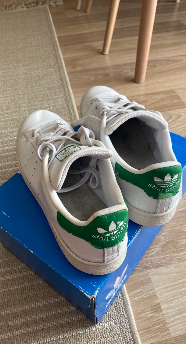 Beyaz Adidas Stan Smith Erkek Spor Ayakkabı - Görsel 3