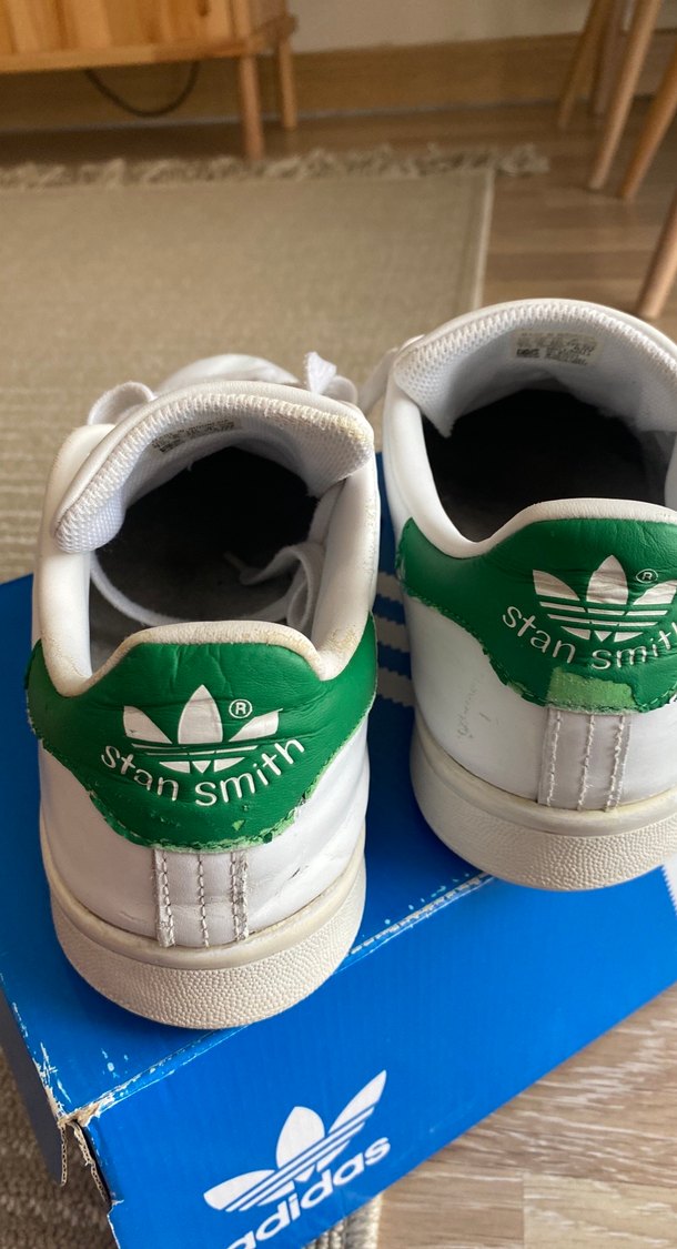 Beyaz Adidas Stan Smith Erkek Spor Ayakkabı - Görsel 4