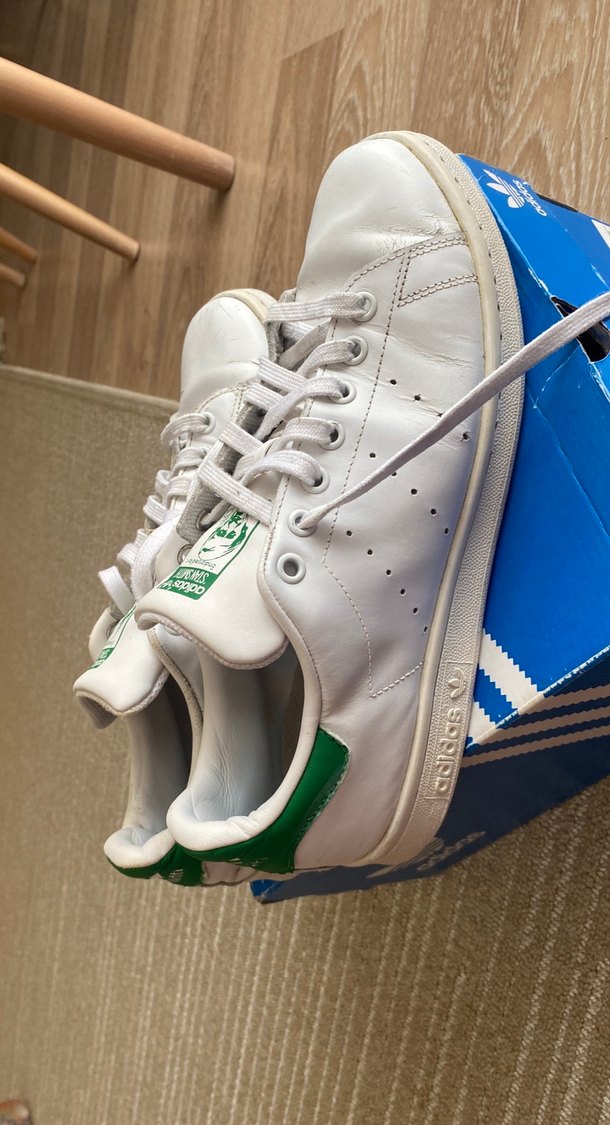 Beyaz Adidas Stan Smith Erkek Spor Ayakkabı - Görsel 5