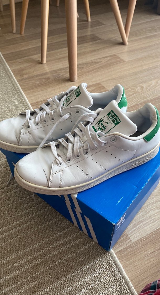 Beyaz Adidas Stan Smith Erkek Spor Ayakkabı - Görsel 2