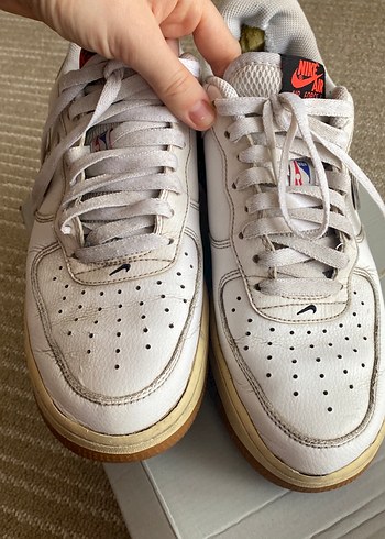 Beyaz Nike Air Force Erkek Spor Ayakkabı - Görsel 8