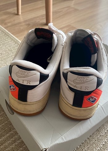 Beyaz Nike Air Force Erkek Spor Ayakkabı - Görsel 4