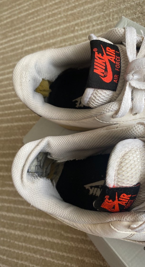 Beyaz Nike Air Force Erkek Spor Ayakkabı - Görsel 5