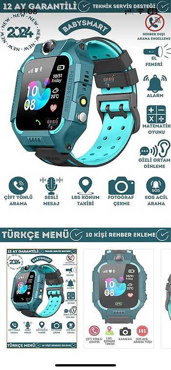 Baby Smart Q19 akıllı çocuk saati