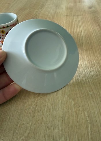 American Vintage Renkli Matruşka Desenli Fincan ve Tabak Seti