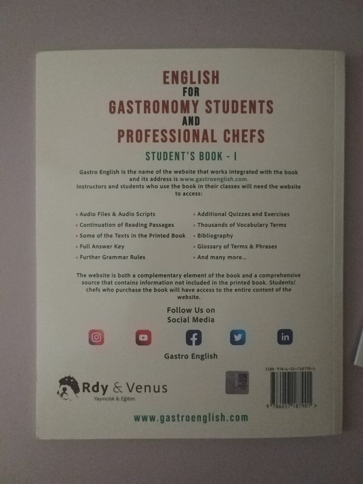 Gastronomi İçin İngilizce Kitap Seti - Görsel 3