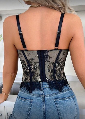 Dantelli Korse Büstiyer - Görsel 4