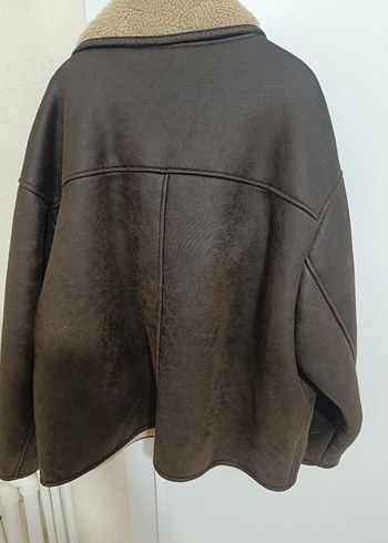 Zara Koyu Kahverengi Oversize Ceket