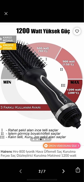 Hairens fön tarağı