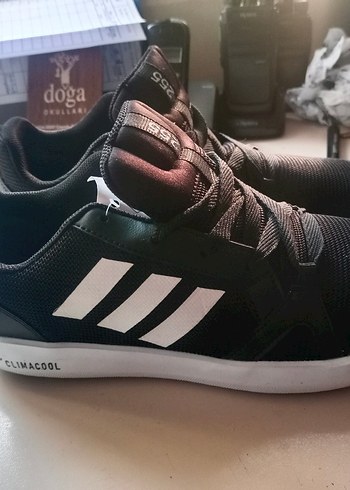 Siyah Gri Çizgili Bağcıklı Erkek Spor Ayakkabı - Görsel 3