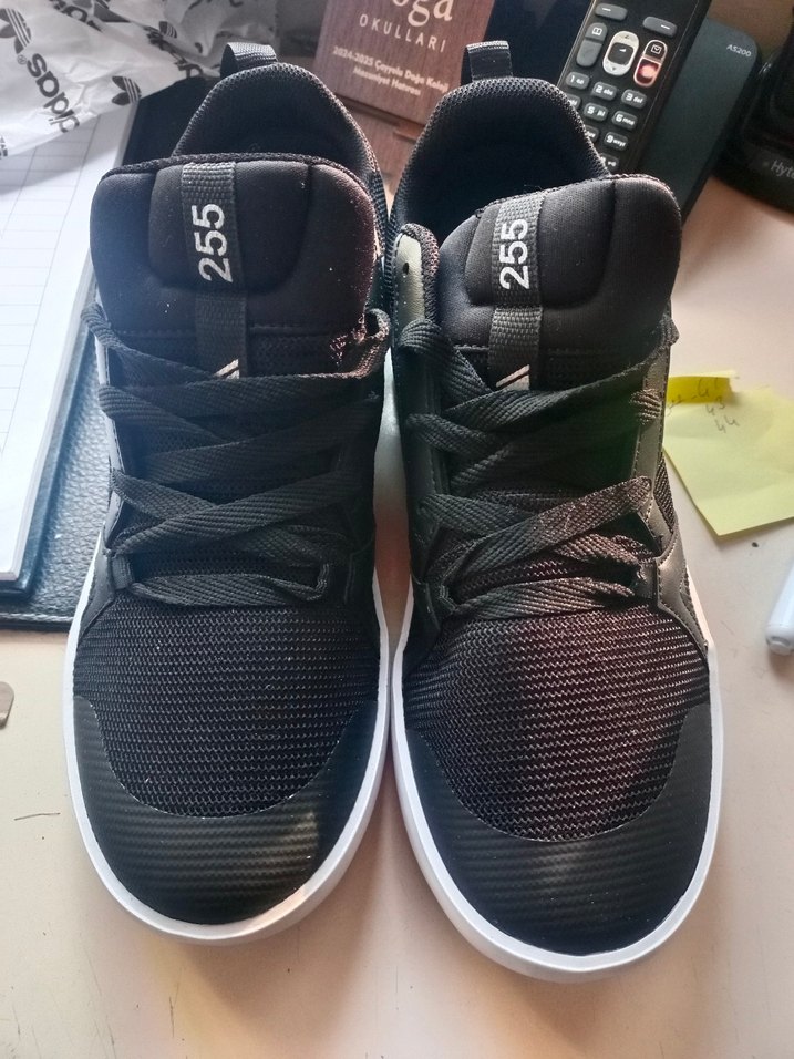 Siyah Gri Çizgili Bağcıklı Erkek Spor Ayakkabı - Görsel 2