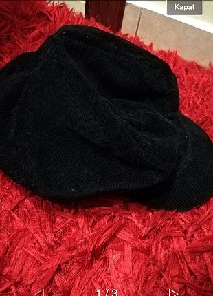 Kadife çok hoş kışlık şapka 