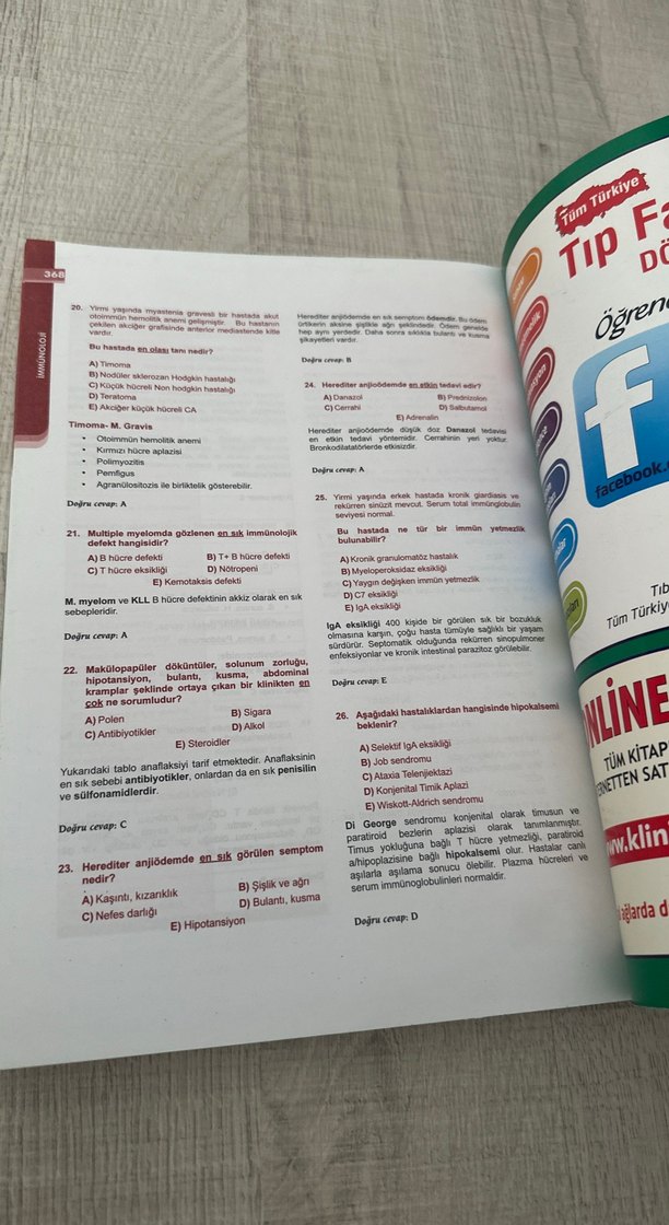 TUSDATA Mikrobiyoloji Soruları TERTEMİZ SIFIR - Görsel 4