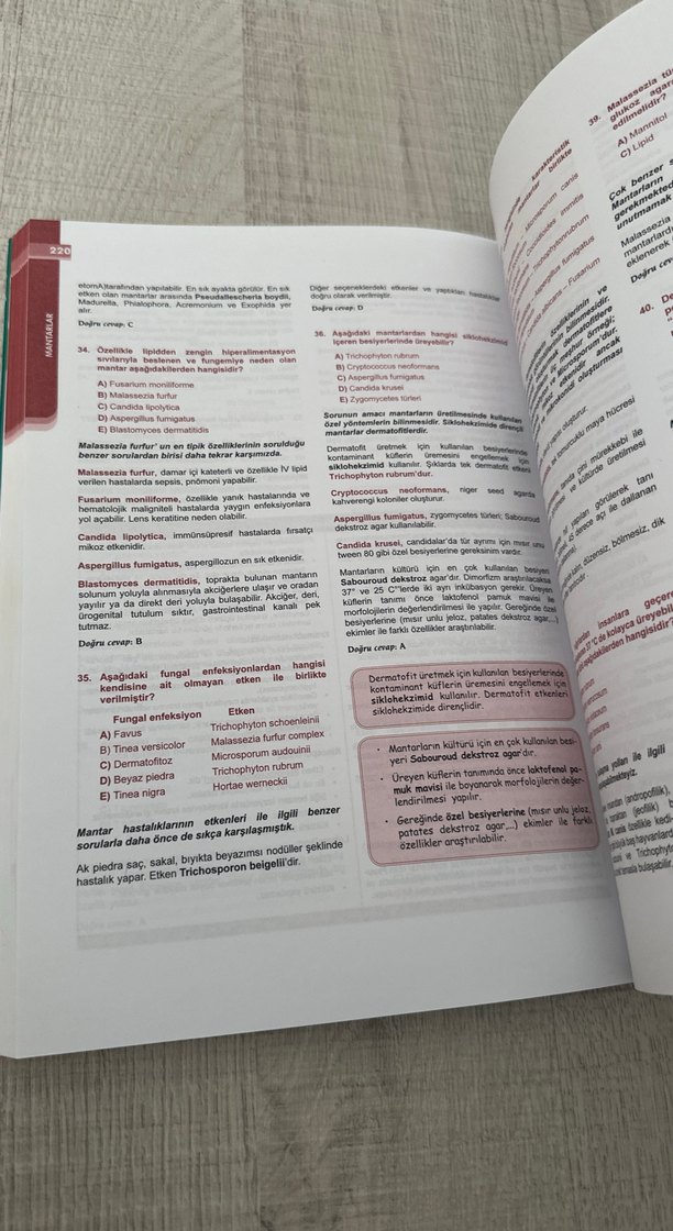 TUSDATA Mikrobiyoloji Soruları TERTEMİZ SIFIR - Görsel 3