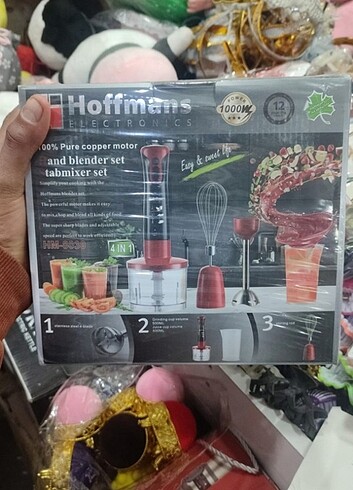 Blender seti 1000 watt hoffmans sıfır ürün 