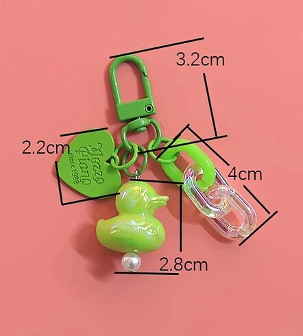  Beden pembe Renk Ördek Charm