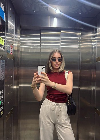 Siyah Deri Tokalı Kadın El Çantası - Görsel 2