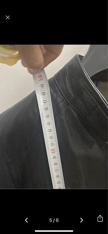 Hakiki deri ceket - Görsel 5