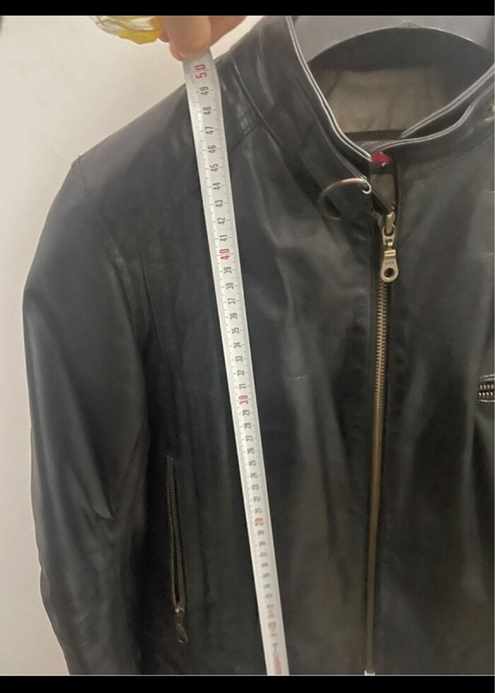 Hakiki deri ceket - Görsel 4