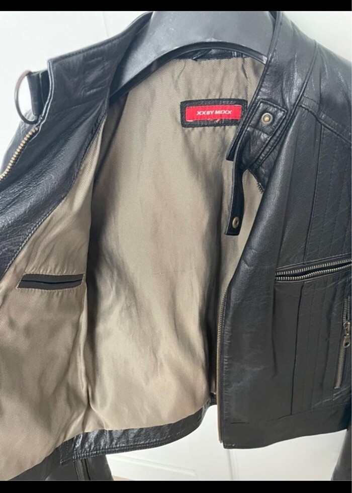 Hakiki deri ceket - Görsel 2