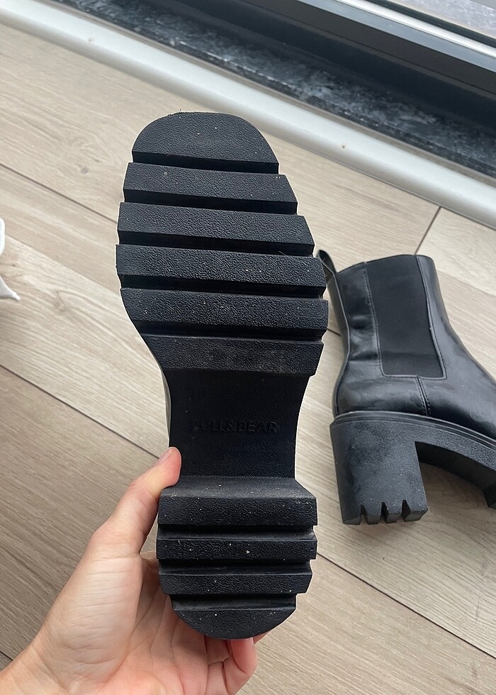 Pull and bear siyah bot - Görsel 3