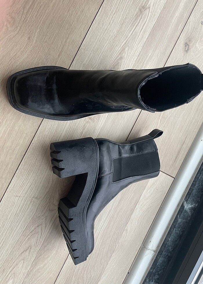 Pull and bear siyah bot - Görsel 2