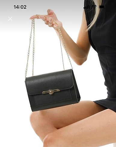 Siyah clutch çanta