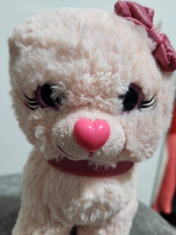 Pembe Peluş Oyuncak Köpek - Görsel 3