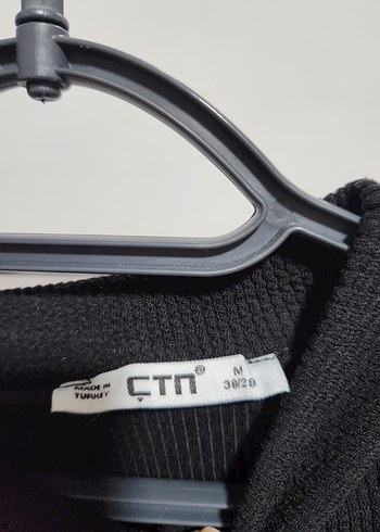 Siyah Kadın Triko Mini Kazak - Görsel 3