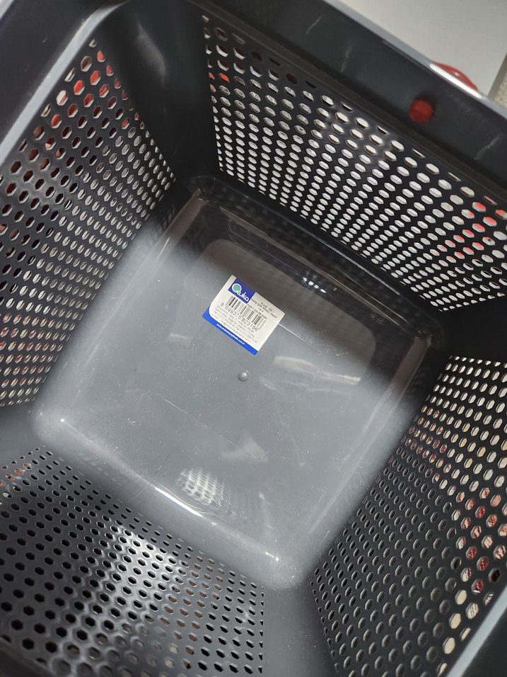 2 Li Kırmızı Saplı Gri Saklama Sepeti - Görsel 4