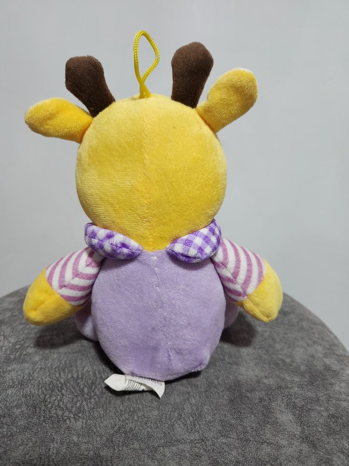 Mor Renkli Sevimli Zürafa Peluş Oyuncak - Görsel 2