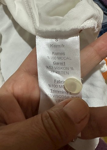 Adil Işık kemik rengi Keten Uzun Kollu Gömlek. - Görsel 2