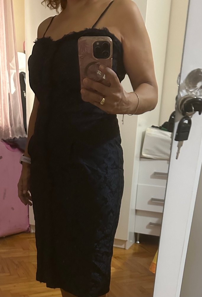 Machka lacivert elbise. - Görsel 4