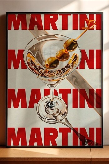 vintage martini poster