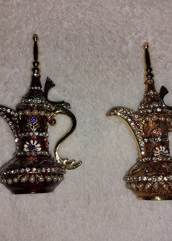  Beden dekoratif vintage swaroski taşlı ibrik