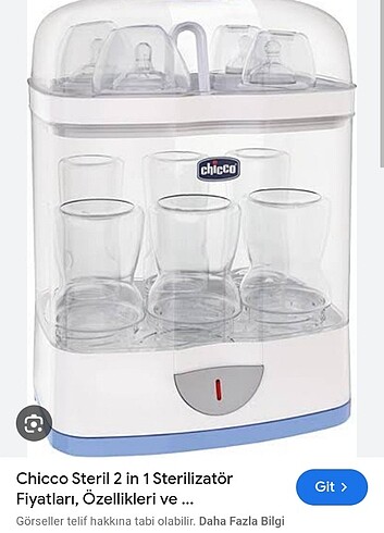 Chicco 2 in 1 sterilizatör