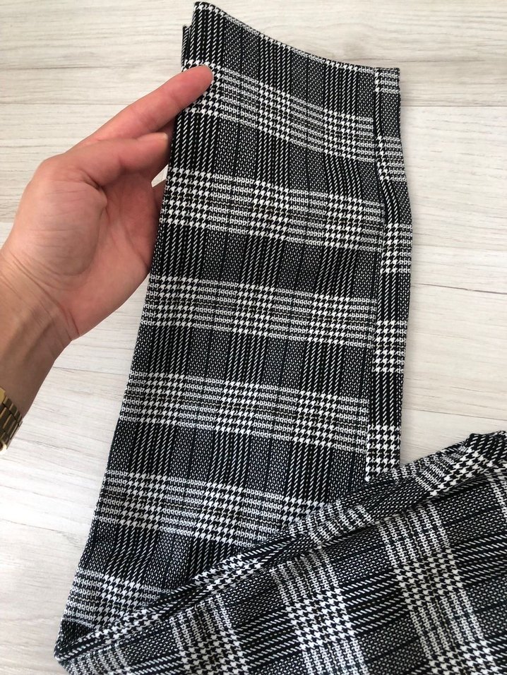 LCW Gri kareli Pantolon - Görsel 4