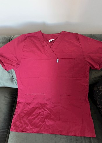 Bordo hemşire forması - Görsel 2