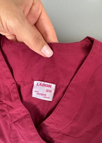 Bordo hemşire forması - Görsel 3