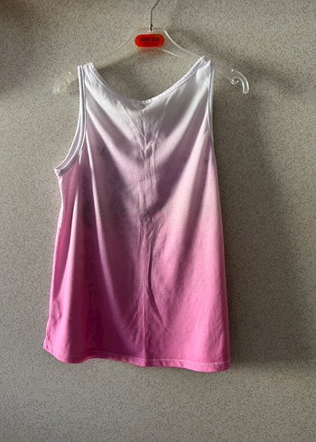 Kız Çocuk Pembe Baskılı Salaş Atlet - Görsel 2