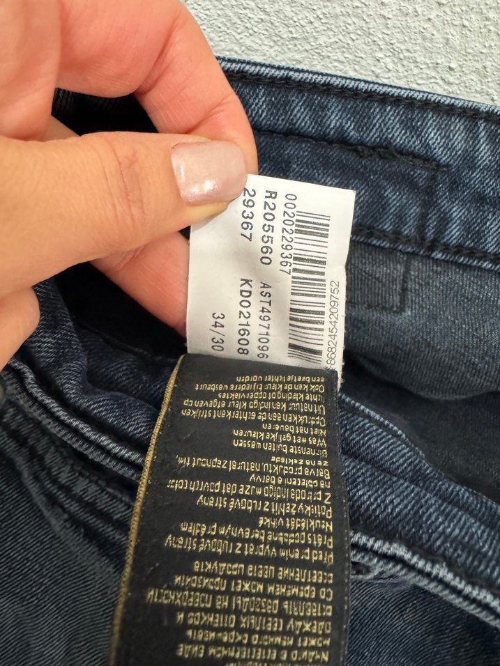 Erkek Mavi Bol Kesim Denim Jean - Görsel 5